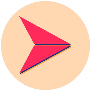 Uçak. Web simgesi basit illüstrasyon