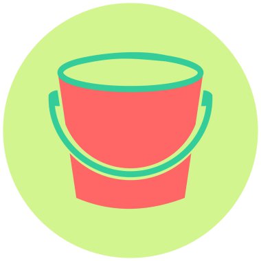 Kova. Web simgesi basit illüstrasyon