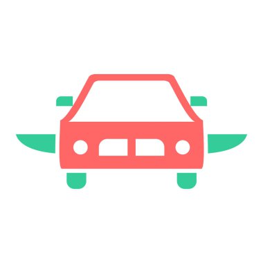 araba simgesi vektör illüstrasyonu