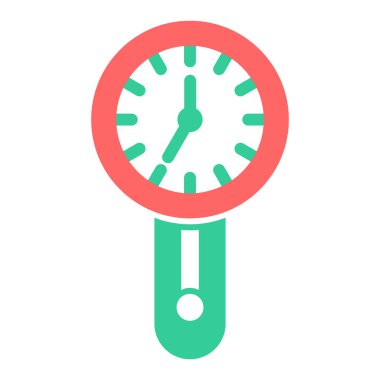 Saat. Web simgesi basit illüstrasyon