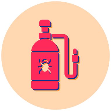 Gaz şişesi simgesinin vektör illüstrasyonu