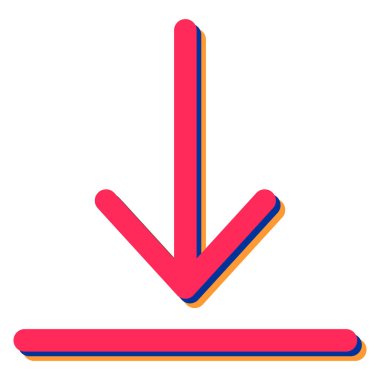 Ok. Web simgesi basit illüstrasyon