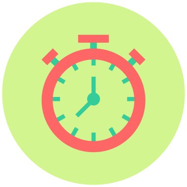 Kronometre Web simgesi basit illüstrasyon