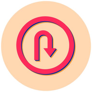 Ok. Web simgesi basit illüstrasyon