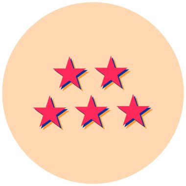 Yıldız. Web simgesi basit illüstrasyon