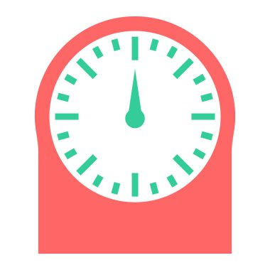 Saat. Web simgesi basit tasarım