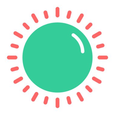 Güneş Simgesi Vektör illüstrasyonu