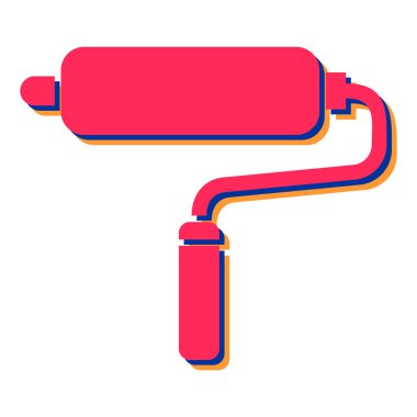 Boya silindiri ikonu. vektör illüstrasyonu