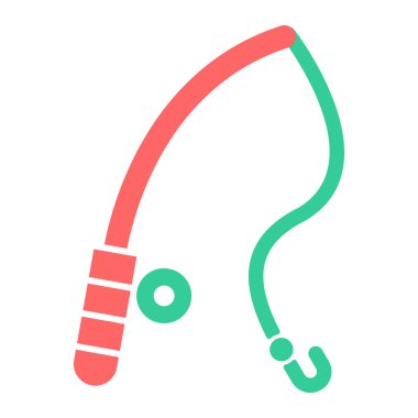 balıkçı çubuğu vektör illüstrasyonu