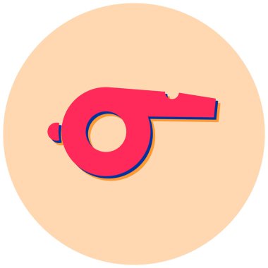 Islık. Web simgesi basit illüstrasyon