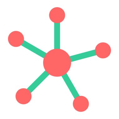 şebeke. Web simgesi basit illüstrasyon