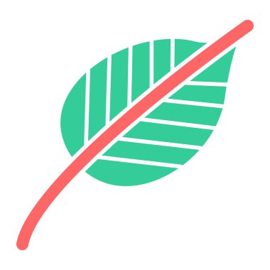 Yaprak ikonu vektör illüstrasyonu