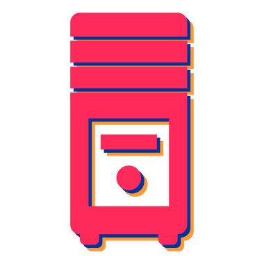 Modern ve ofis simgesinin vektör illüstrasyonu