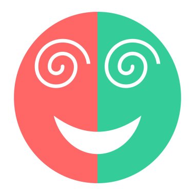 yüz ifadesi simgesi vektör illüstrasyon tasarımı