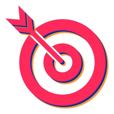 hedef simge vektör illüstrasyonu