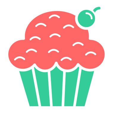 Tatlım. Web simgesi basit illüstrasyon