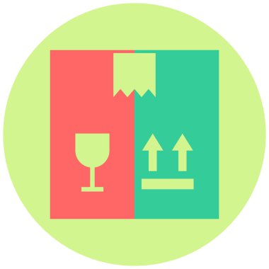 Kutu. Web simgesi basit illüstrasyon