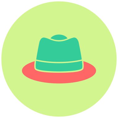 Şapka. Web simgesi basit illüstrasyon