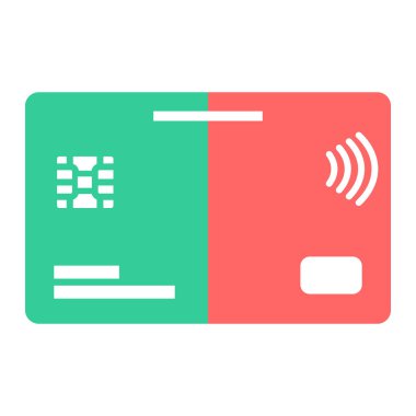 Kredi kartı vektör simgesi