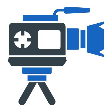 video kamera ikonu vektör illüstrasyon tasarımı
