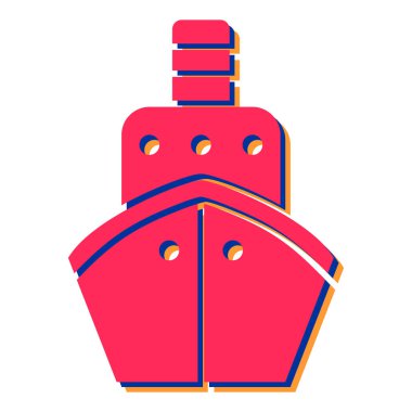 Çizgi film gemisinin vektör çizimi