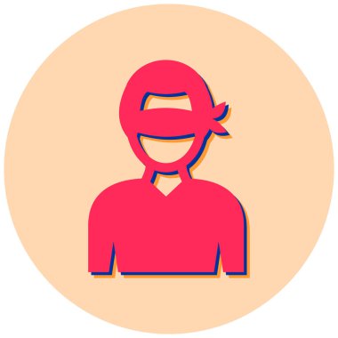 avatar. Web simgesi basit illüstrasyon