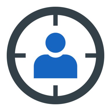 Hedef. Web simgesi basit illüstrasyon