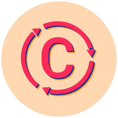 b harfinin vektör çizimi