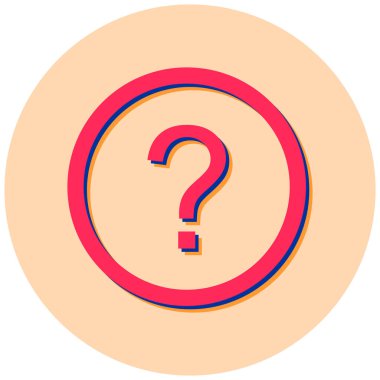 Soru işareti. Web simgesi