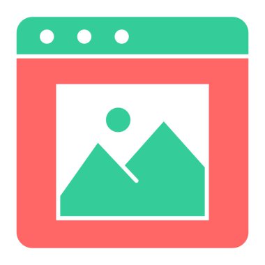 fotoğraf simgesi, vektör illüstrasyonu