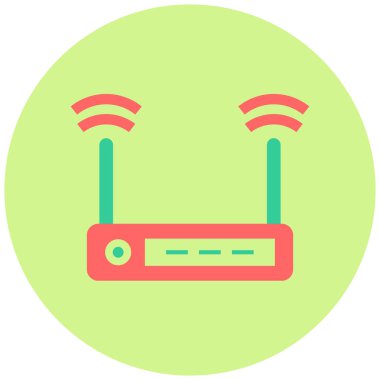 Yönlendirici. Web simgesi basit illüstrasyon