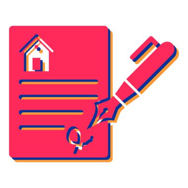 ev kirası simgesi, vektör illüstrasyonu 