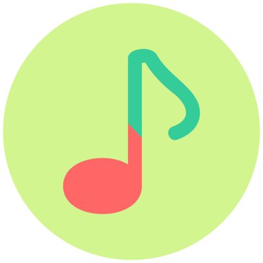 Müzik notası. Basit resimleme