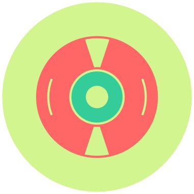 CD mi? Web simgesi basit illüstrasyon