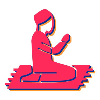 dua simgesi, basit tasarım vektörü illüstrasyonu