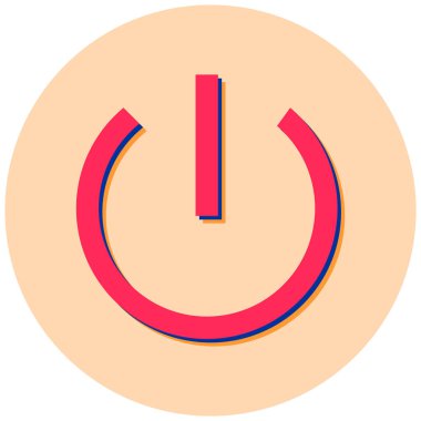 Güç. Web simgesi basit illüstrasyon