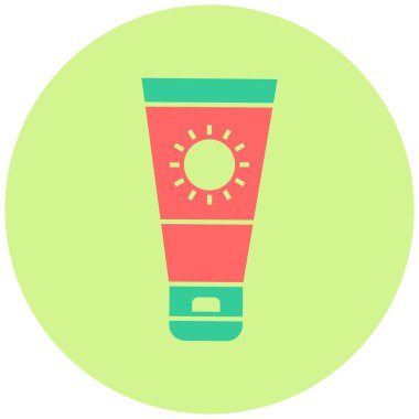 Güneş Ekran simgesi vektör illüstrasyonu