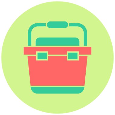 Çanta. Web simgesi basit illüstrasyon