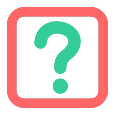 Soru işareti. Web simgesi