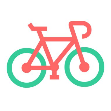 bisiklet ikonu vektör illüstrasyonu