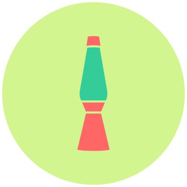 Lav lambası simgesinin vektör illüstrasyonu