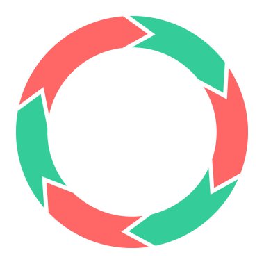 Çember döndürme simgesi. vektör illüstrasyonu