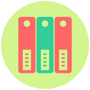 dizinler düz renkli vektör simgesi