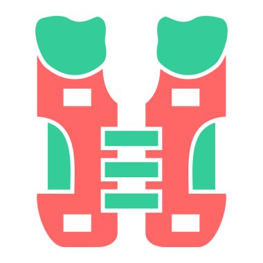 Dürbün. Web simgesi basit tasarım