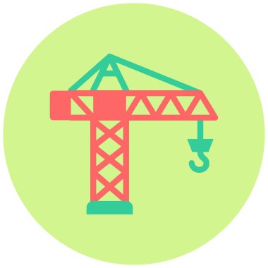 Vinç. Web simgesi basit illüstrasyon