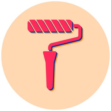 Boya silindiri. Basit resimleme