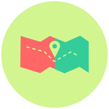 Seyahat. Web simgesi basit illüstrasyon