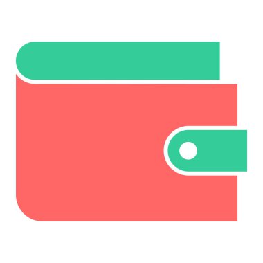 cüzdan ikonu vektör illüstrasyonu