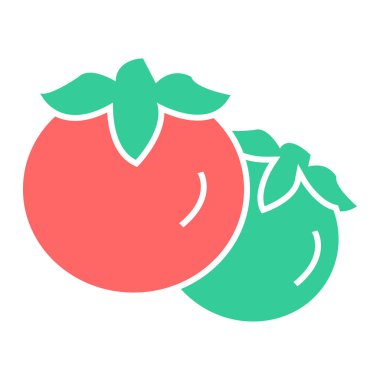 Kırmızı elma çizgi filminin vektör çizimi