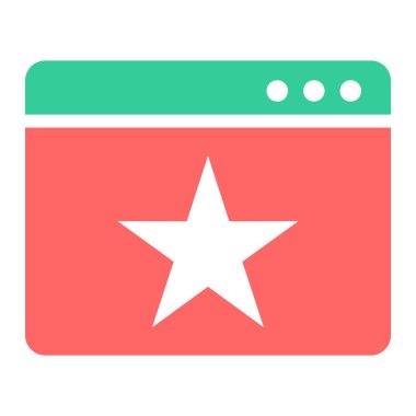 Tarayıcı simgesi. Basit resimleme